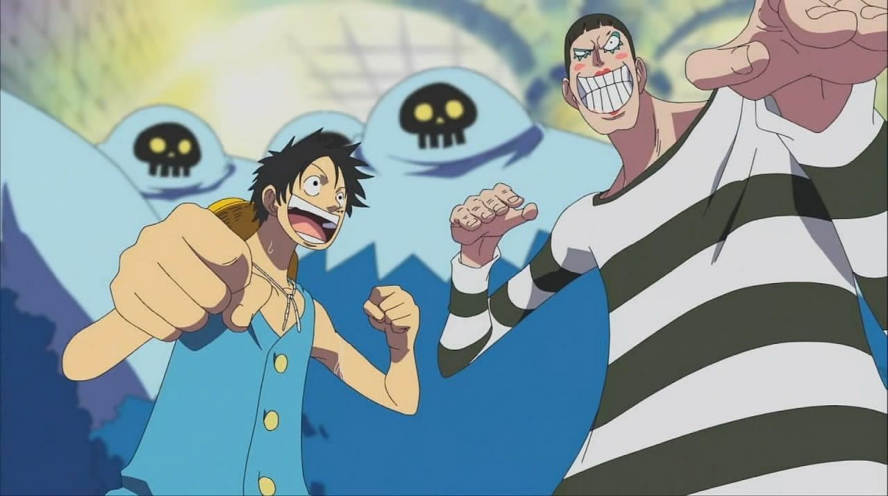 Luffy and Bon Clay (Image via One Piece)