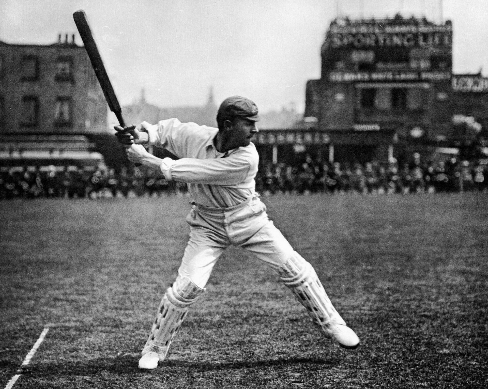 Victor Trumper in one of the most iconic images from cricket&#039;s history (Image: ICC/Twitter)
