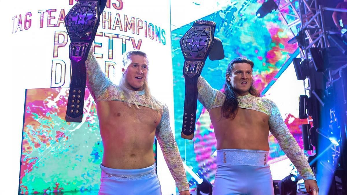 The tag team captured the titles last week.