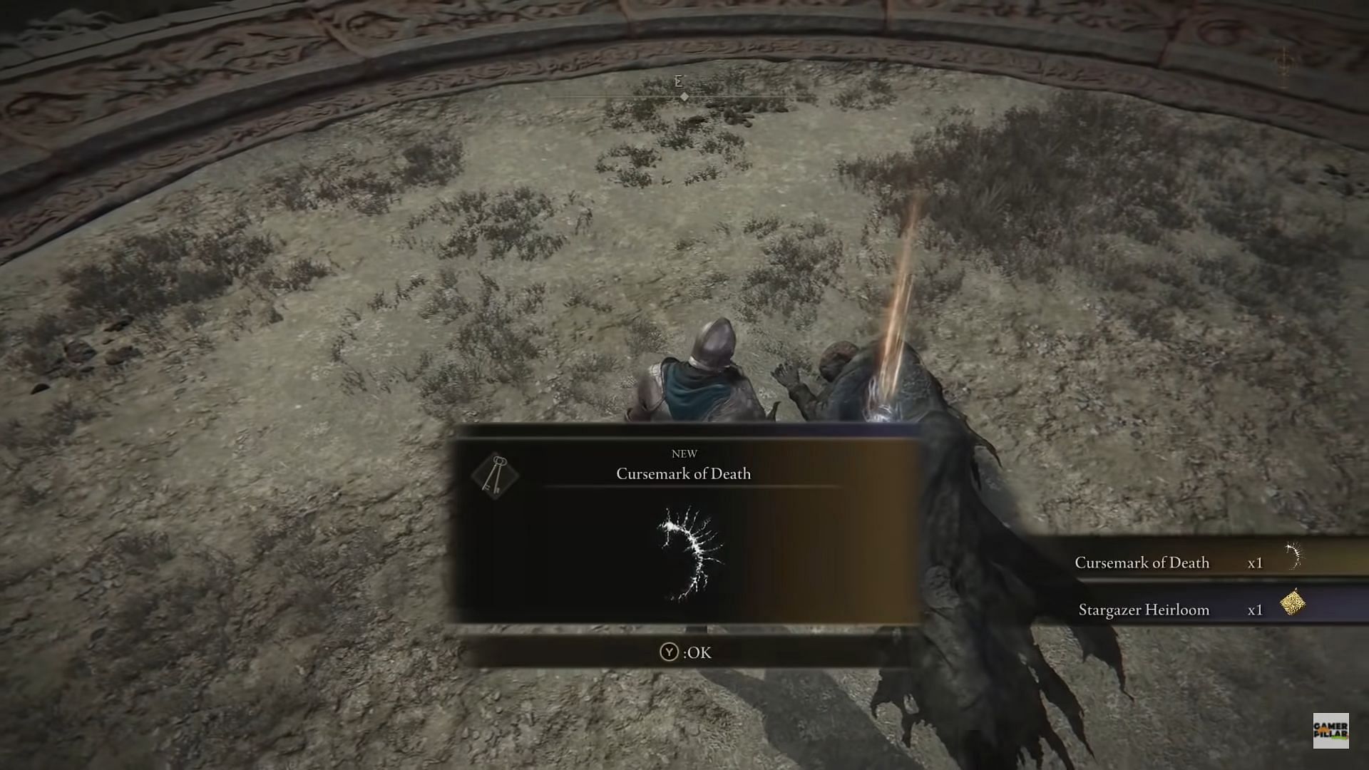 Obtain Cursemark of Death in Elden Ring (Image via Gamerpillar/YouTube)