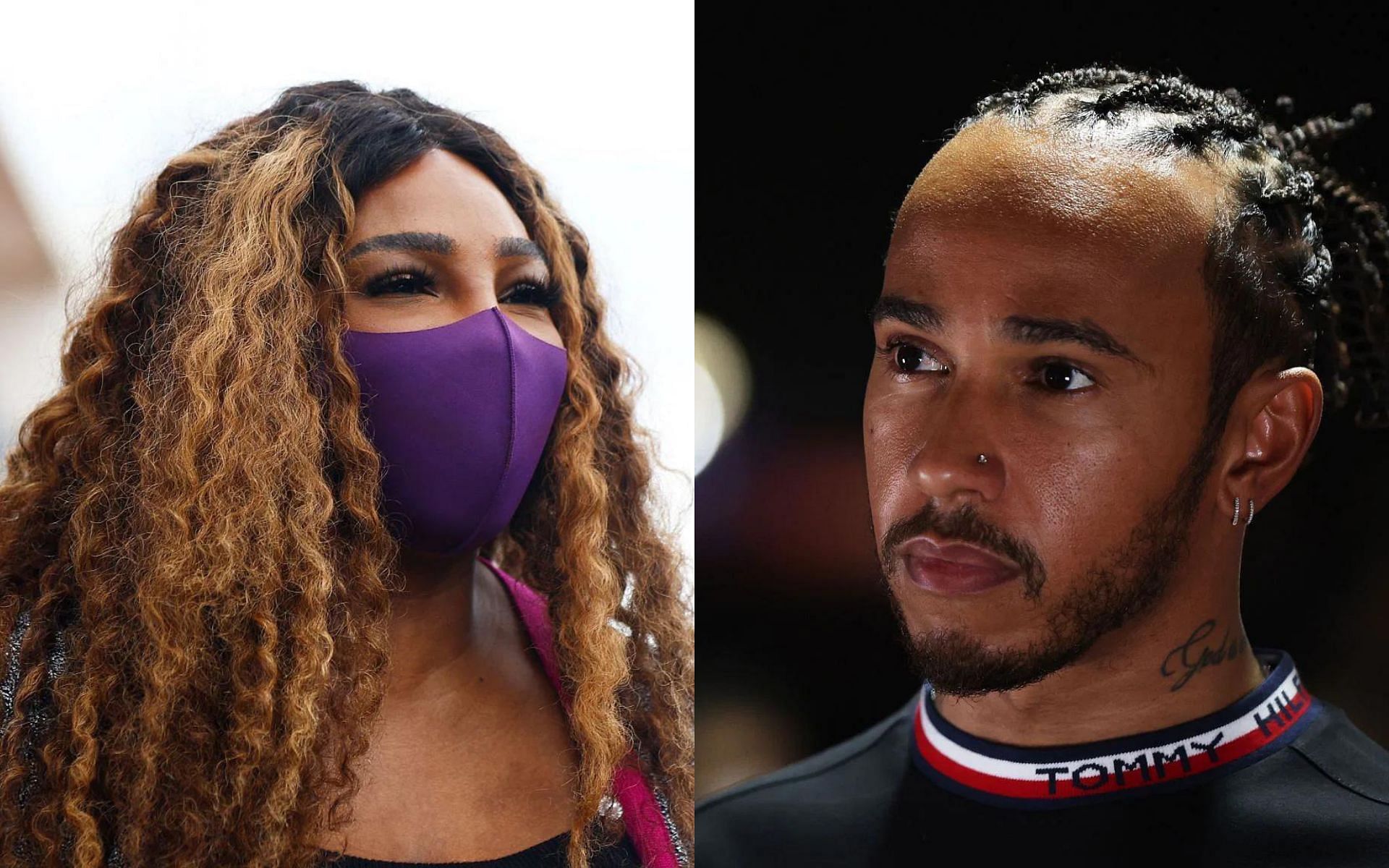 Lewis Hamilton (right) and Serena Williams (left) are both involved in the bid to take over the Chelsea FC