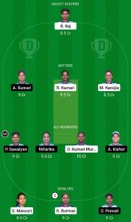 Dream11 Team for Bokaro Blossoms Women vs Ranchi Roses Women - Jharkhand Women’s T20 Trophy 2022 Super League Match 26.