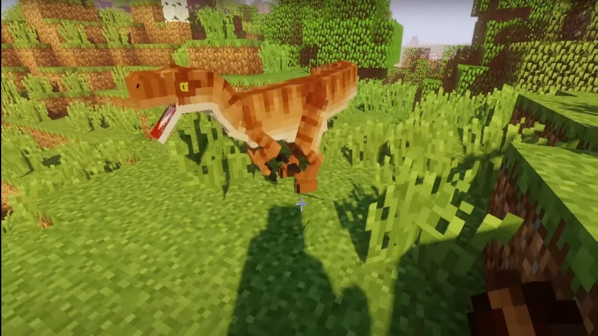 Players of Minecraft can add many new and exciting species of animal to their game using mods (Image via Raakz Gamers/YouTube)