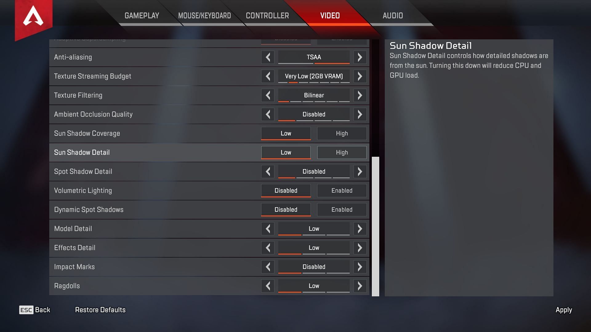 Apex Legends PC optimization (high FPS) 2022