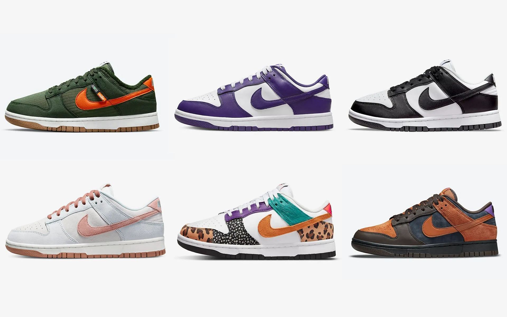 May 2022 Dunk Low releases (Image via Nike)