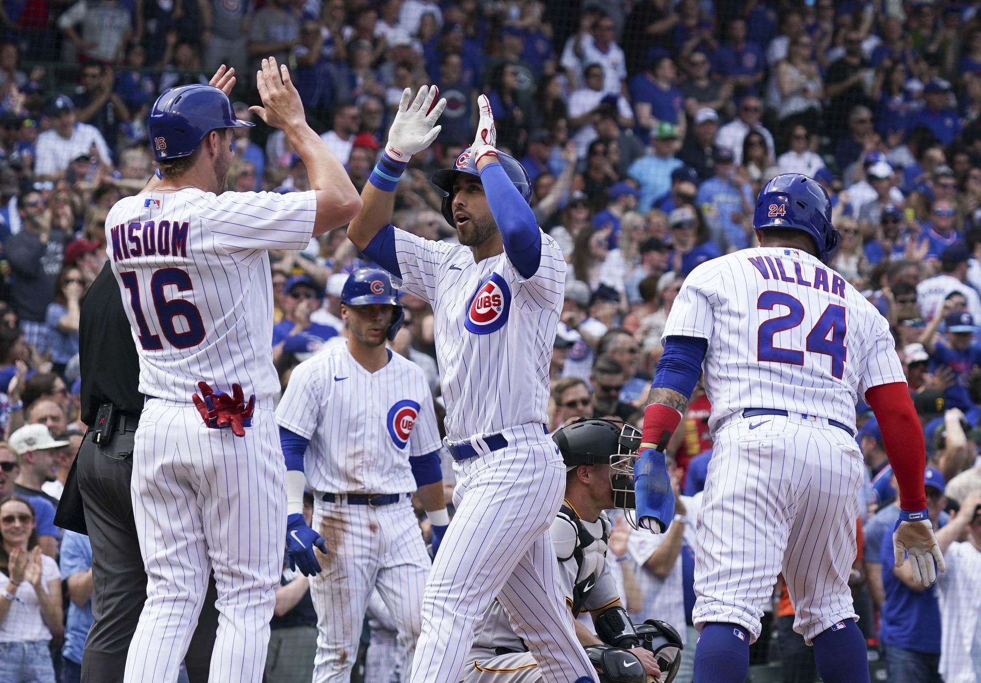 The Cubs exploded for 21 runs at Wrigley Field this Saturday. Pittsburgh Pirates v Chicago Cubs