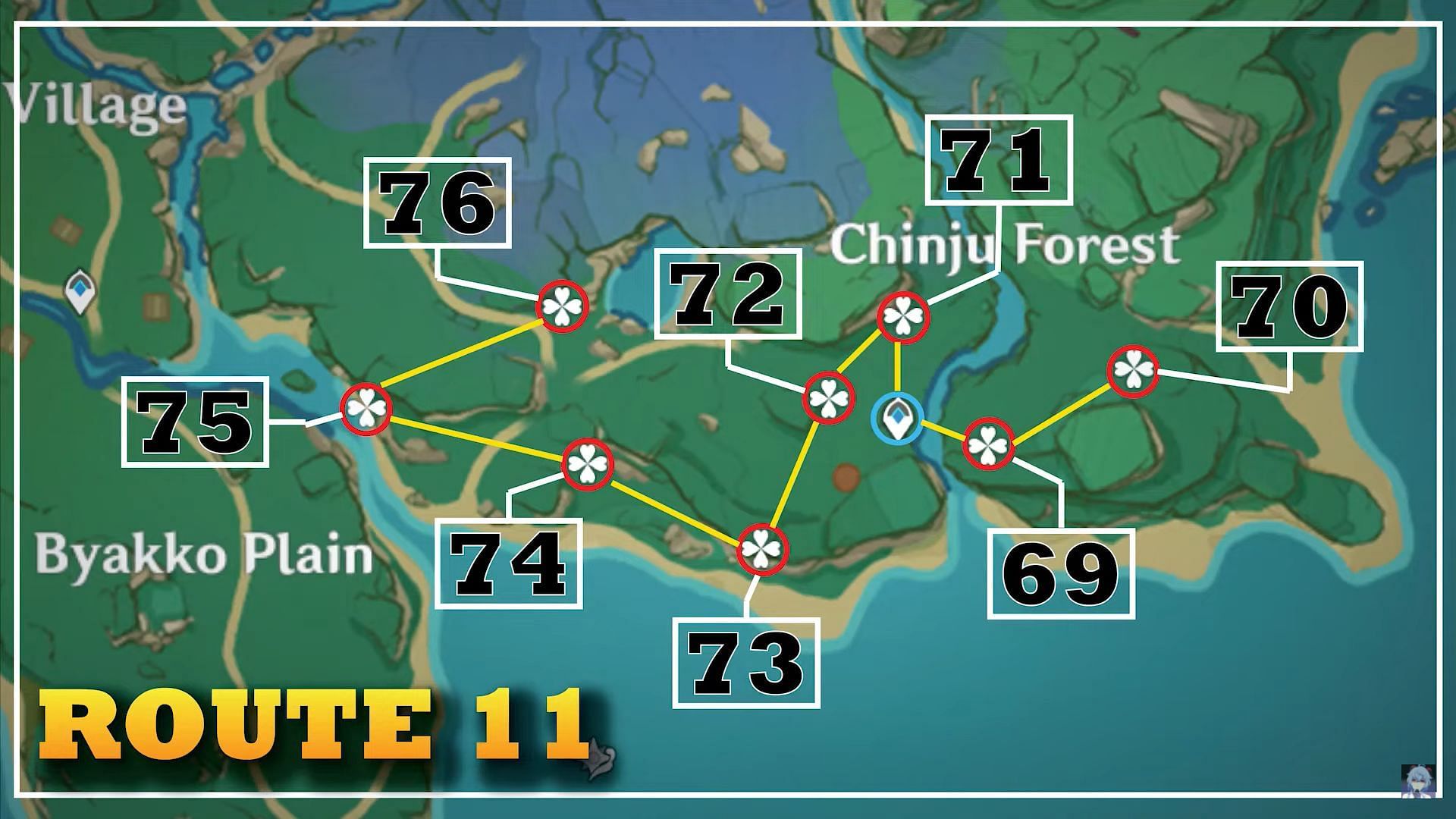 Farming Route 11 - Chinju Forest (Image via HoYoverse)