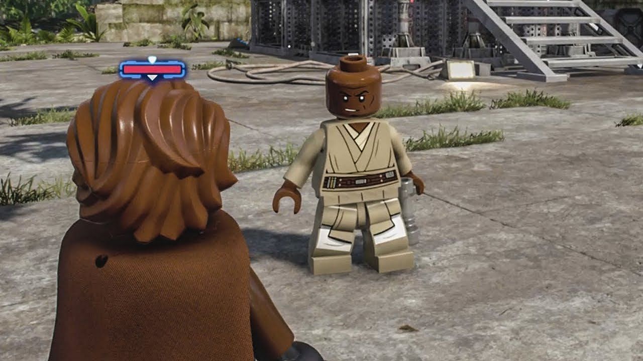 Carson plays the role of Mace Windu within The Skywalker Saga (Image via SadPickel/YouTube)