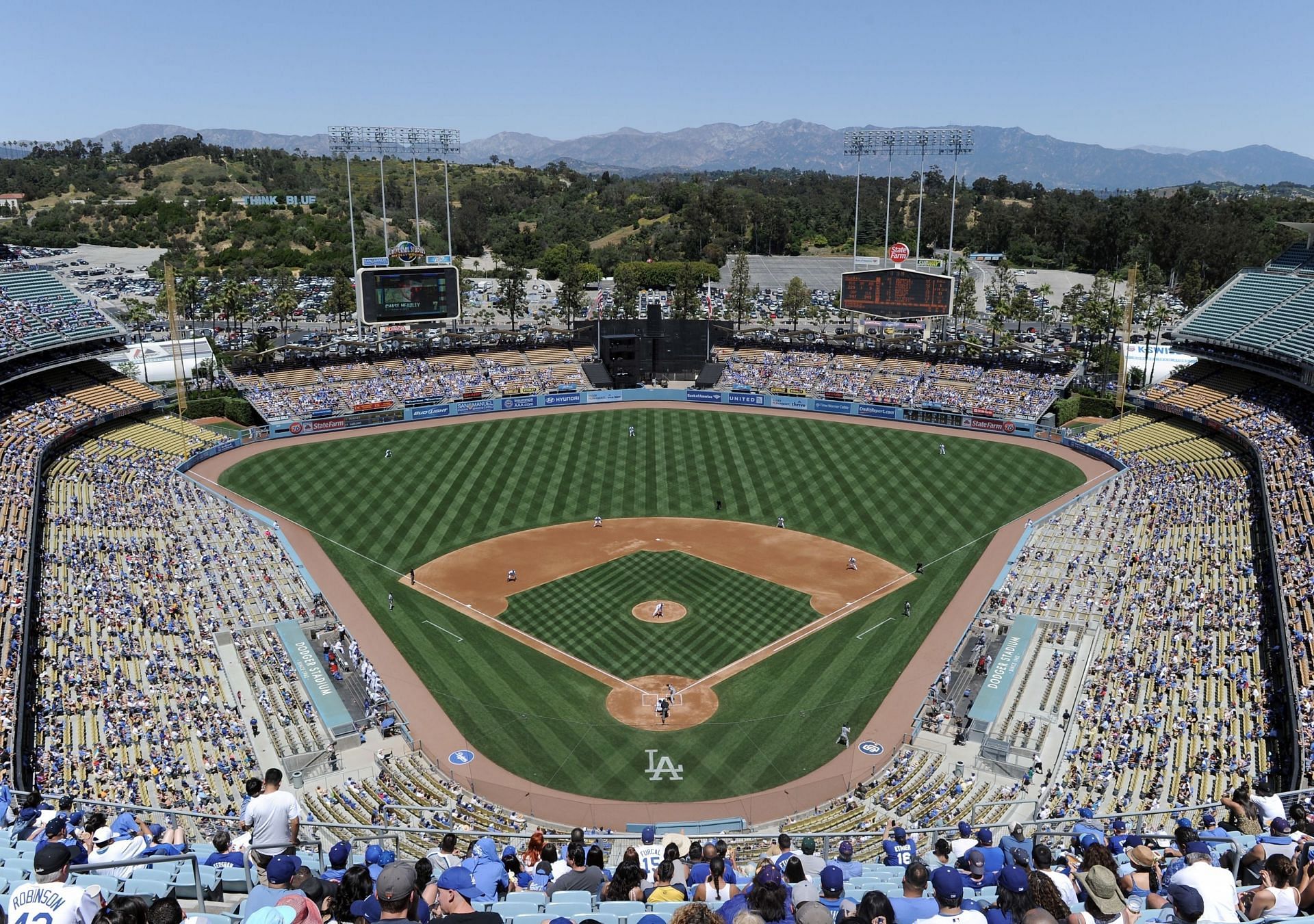 Dodger Stadium, home of the Los Angeles Dodgers, Los Angeles, California