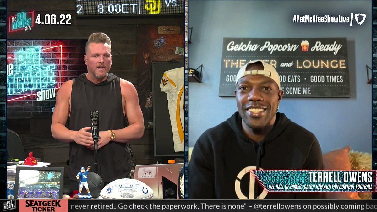 Terrell Owens Tells Pat McAfee Him Playing In The FCF Is A Step To His NFL  Comeback 