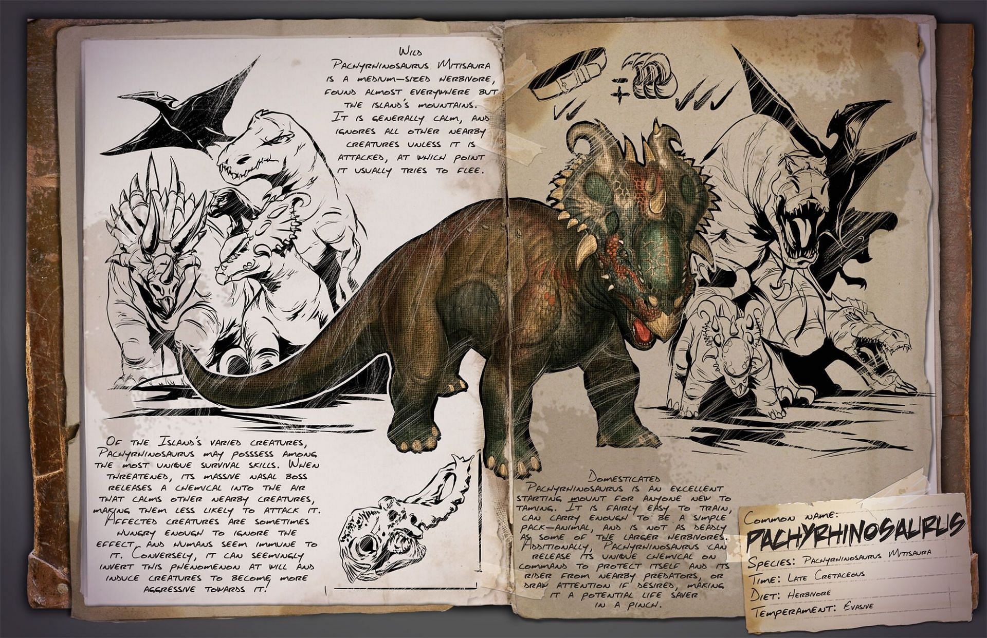 Pachyrhinosaurus, Ark: Lost Island (Image via ARK fandom)