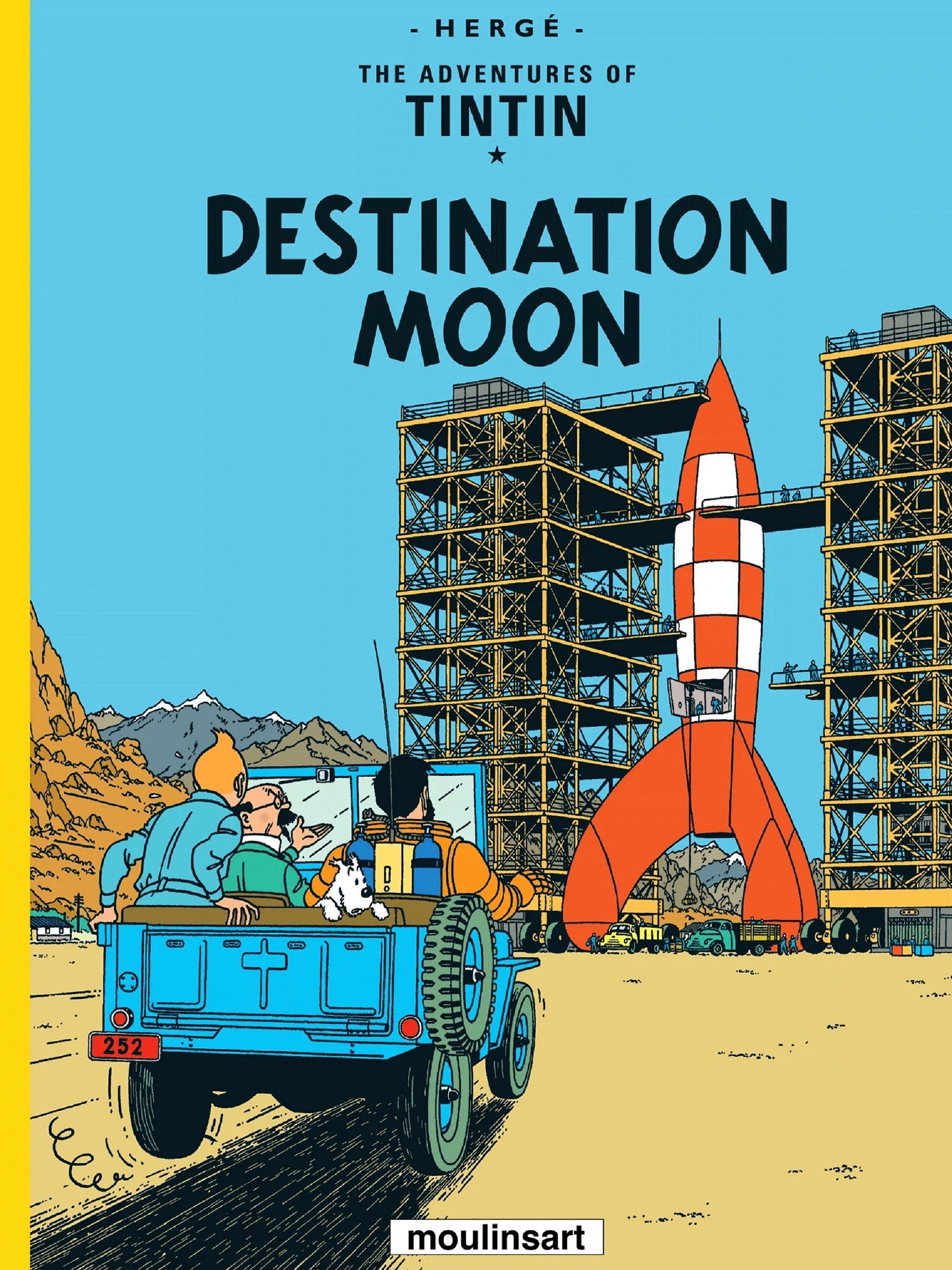 Destination Moon is the sixteenth title in the series (Image via Tintin)