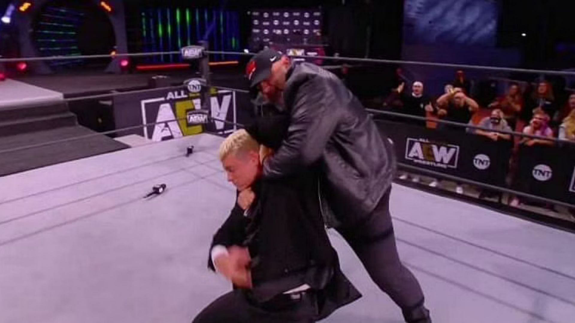 Tazz makes Cody pass out to his Tazmission submission move in AEW