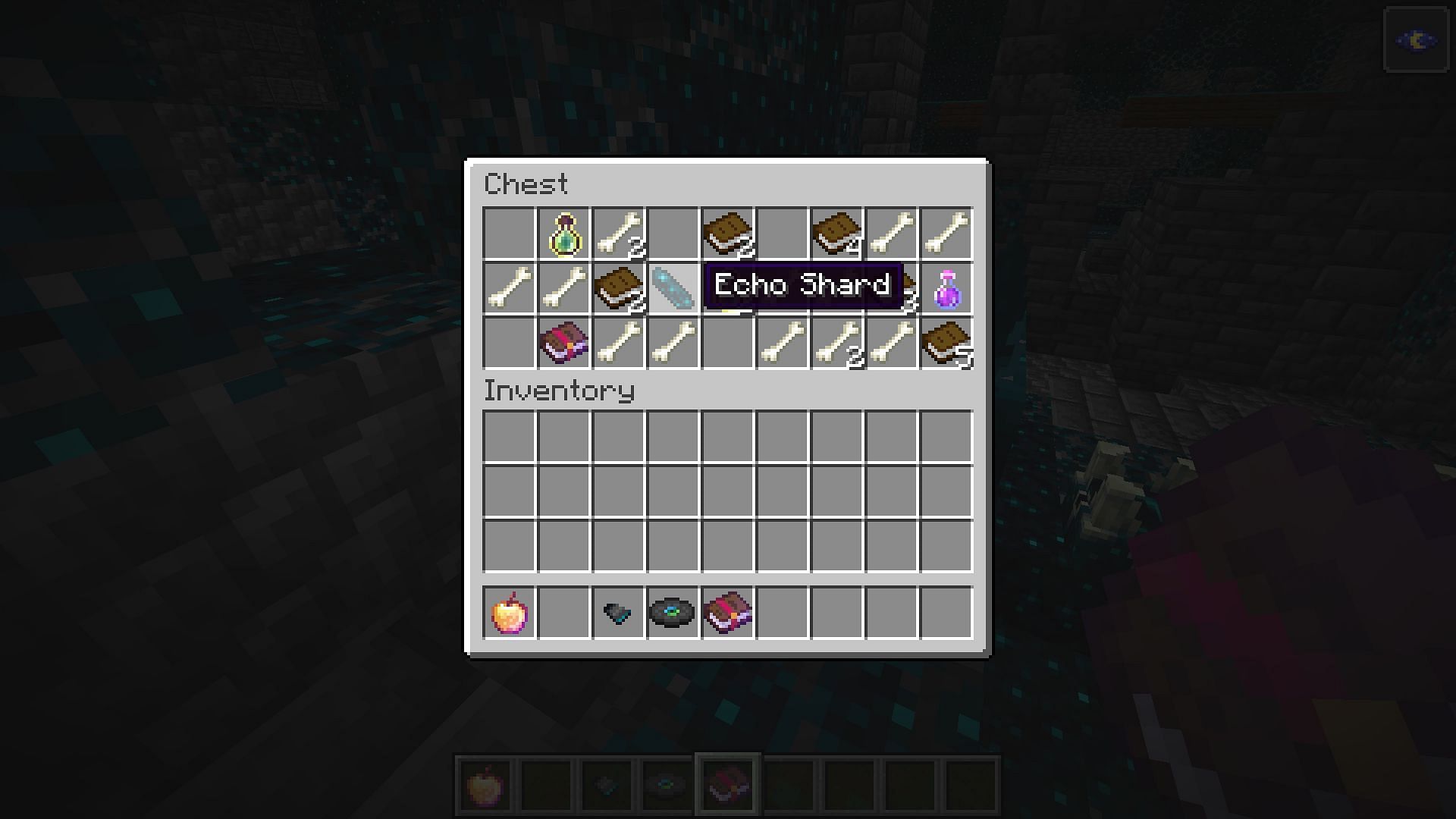 Crafting echo shards (Image via Minecraft)