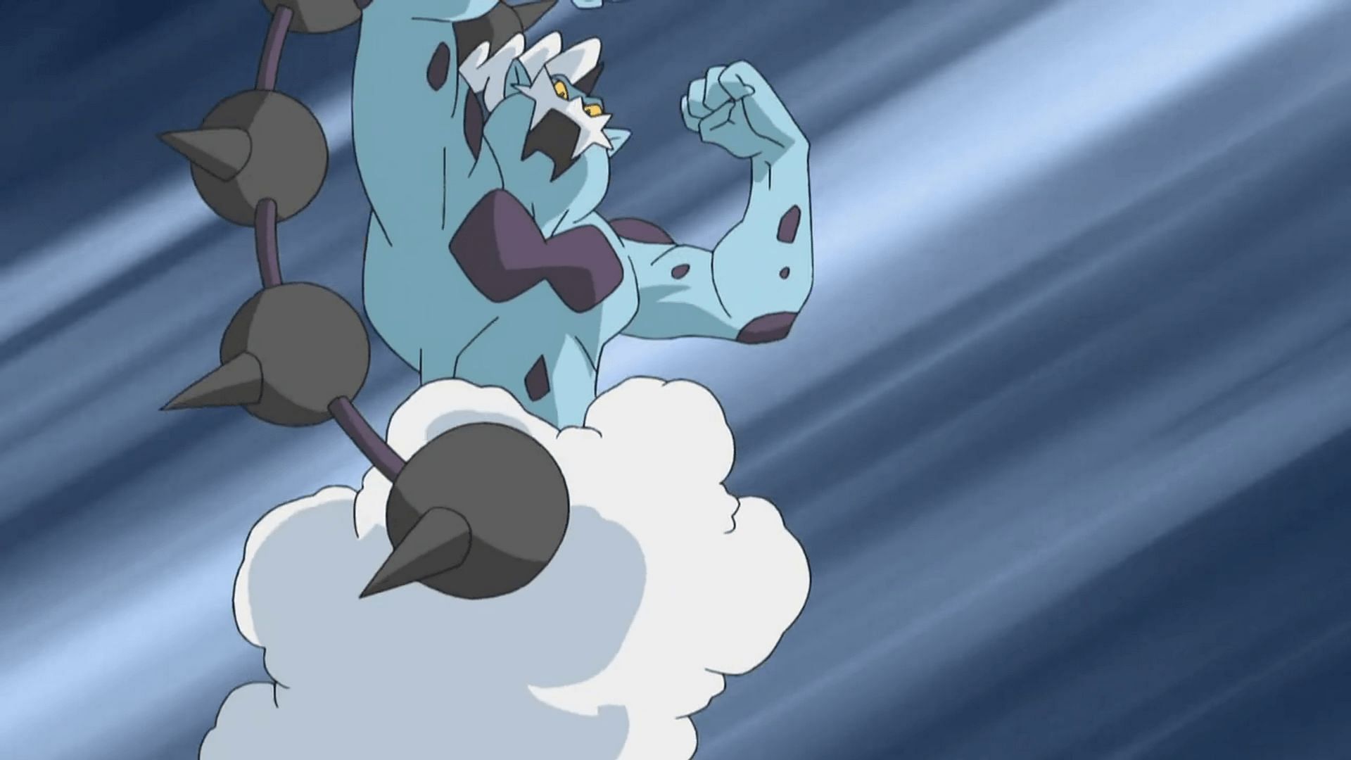 Thundurus&#039; Incarnate form, as it appears in the anime (Image via The Pokemon Company)