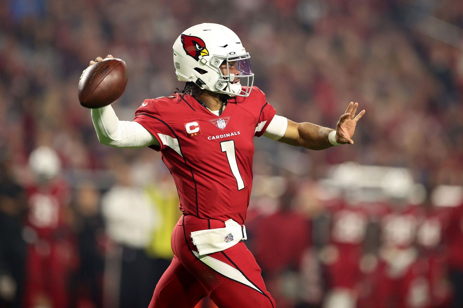 Kyler Murray in action for the Arizona Cardinals