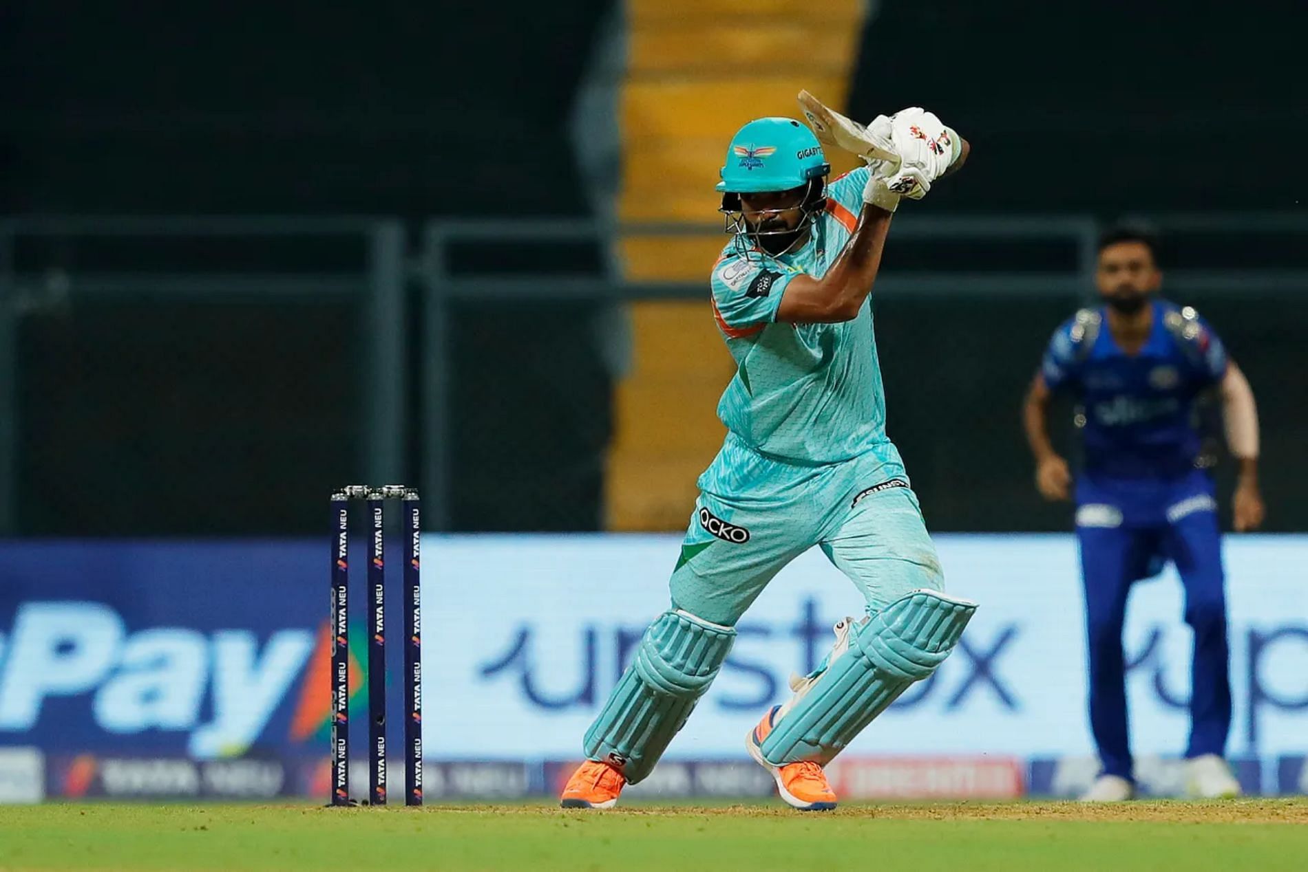 KL Rahul scored his second ton of IPL 2022. Both his hundreds have come against MI. Pic: IPLT20.COM