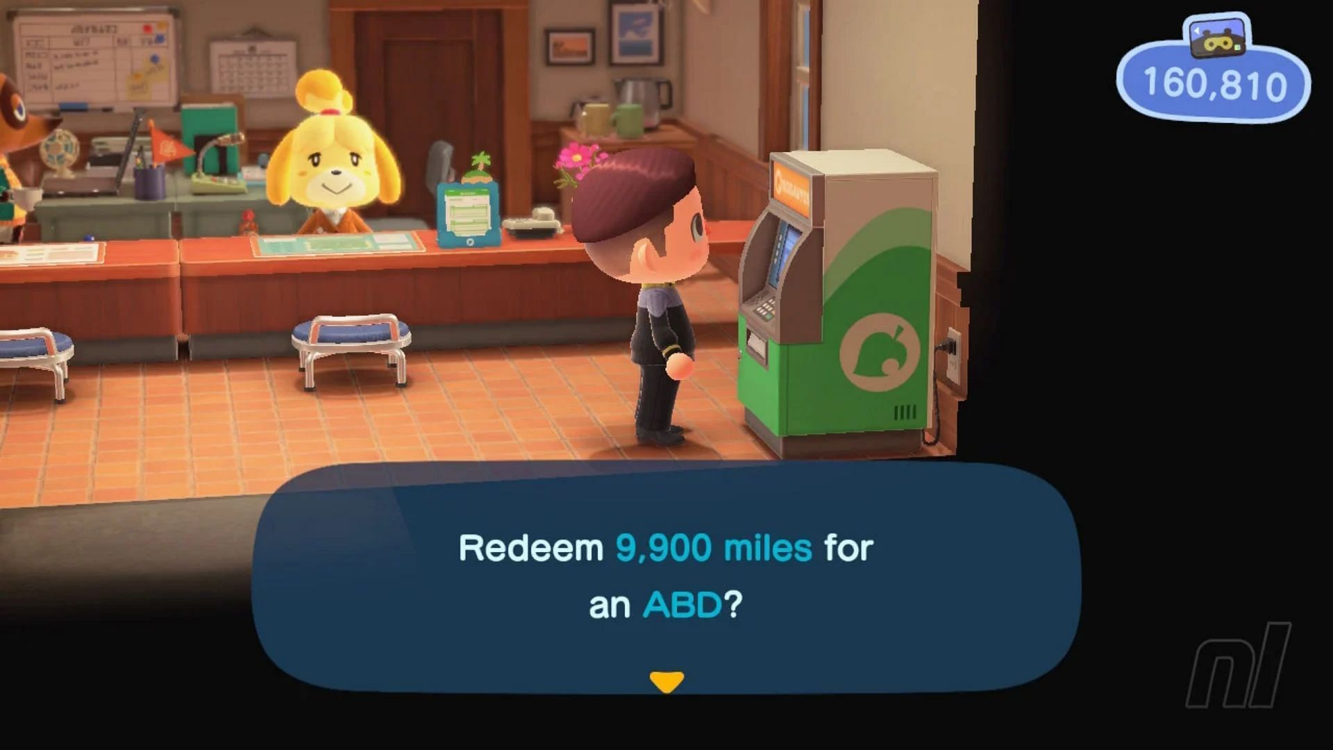 Animal Crossing: New Horizons has its own ATM in the Automatic Bell Dispenser (Image via Nintendo Life)