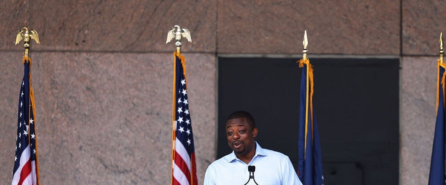 Brian Benjamin served as the lieutenant governor of New York between September 2021 and April 2022 (Image via Michael M. Santiago/Getty Images)