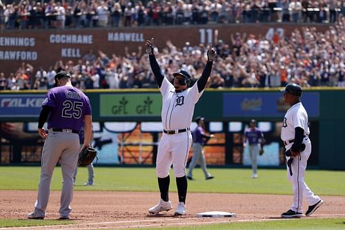 Cabrera reached a major milestone in the game against Colorado Rockies