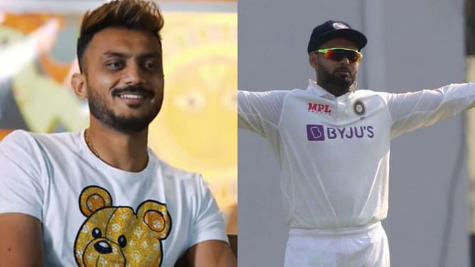 "He will make some weird noise, there is no holding him back!" - Axar Patel on Rishabh Pant's antics behind the stumps