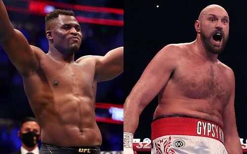 Francis Ngannou and Tyson Fury (Image via Getty)