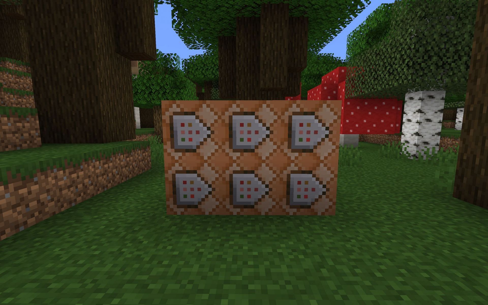 Six command blocks together [Image via Mine]