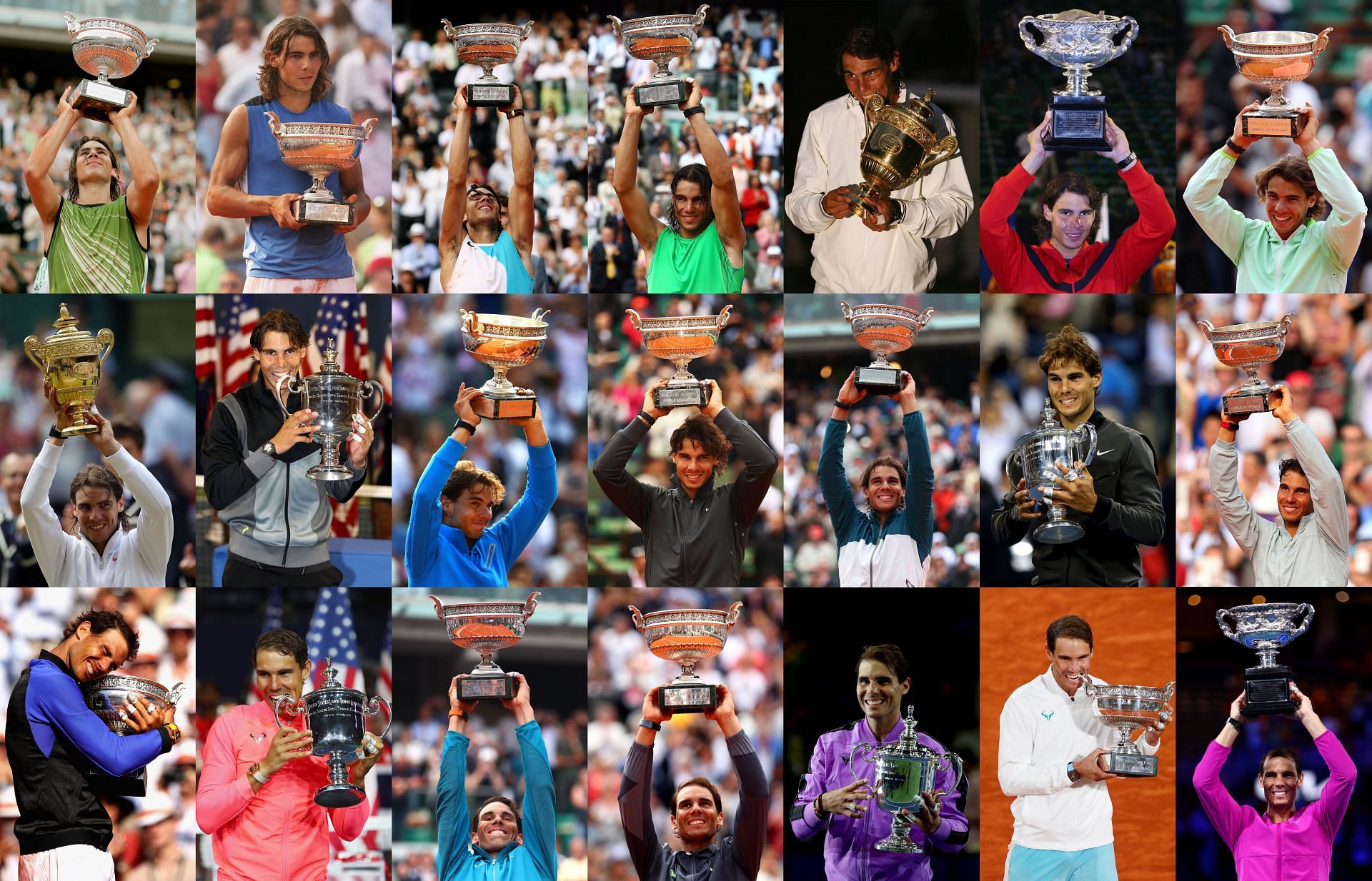 Rafael Nadal&#039;s 21 Grand Slams