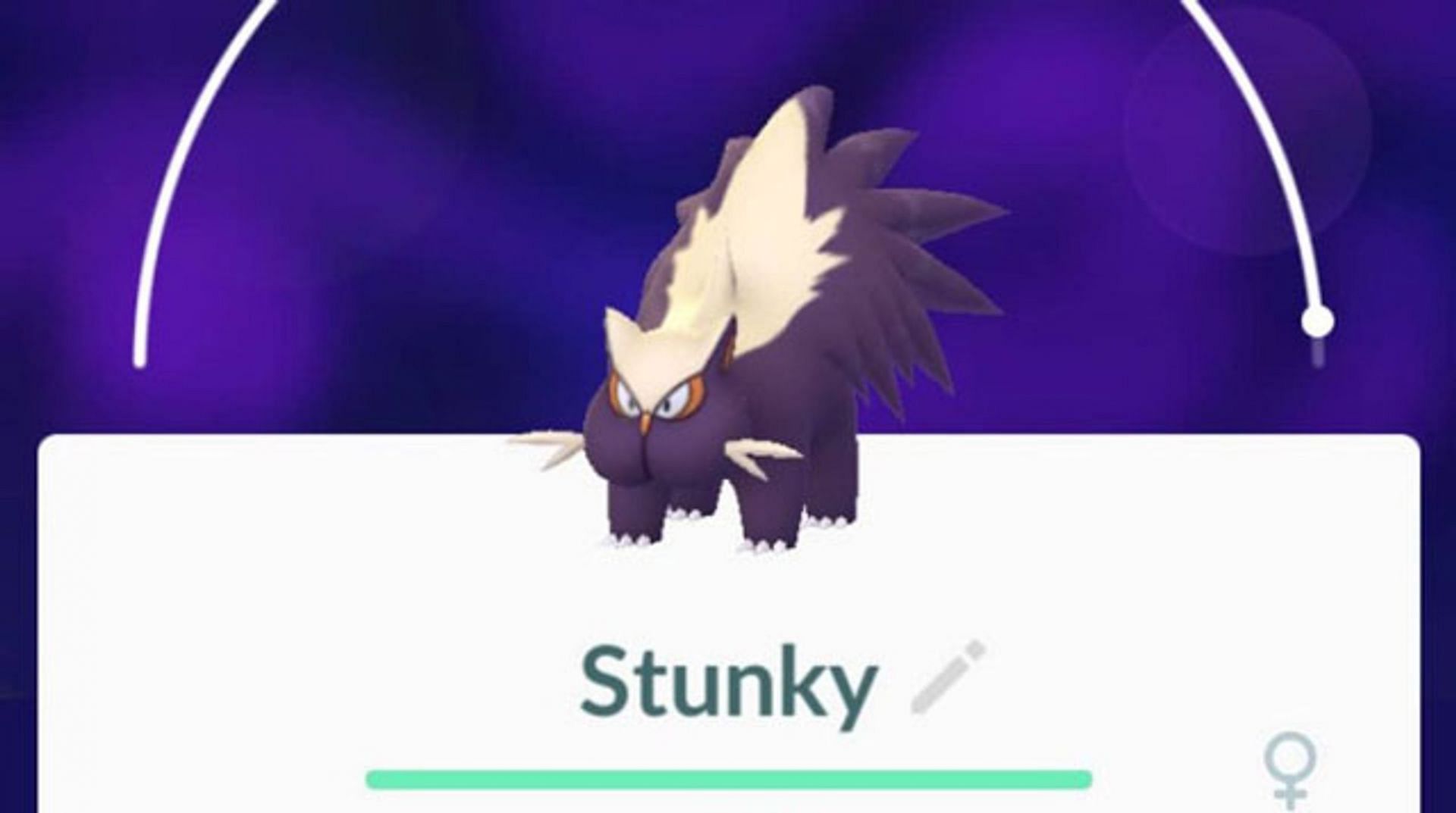 Stunky as it appears in Pokemon GO (Image via Niantic/GosuNoob)