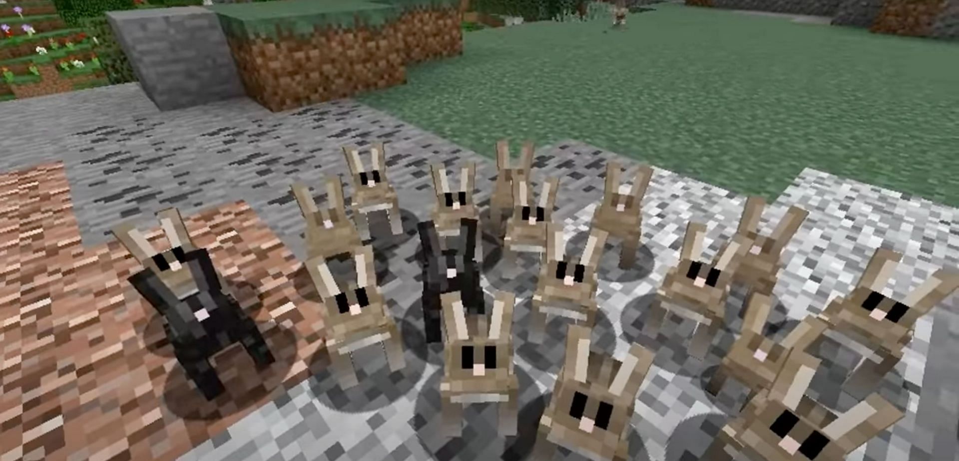 Rabbits are cute passive mobs in Minecraft that can greatly benefit the player in many ways (Image via iDeactivateMC/YouTube)