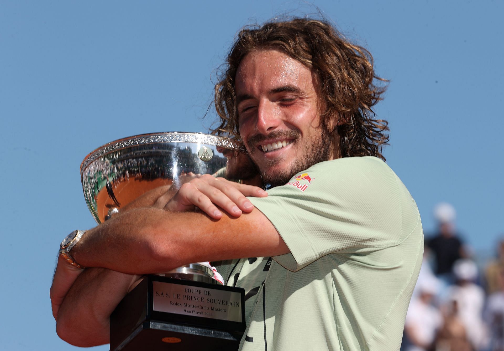 Tsitsipas with the Rolex Monte-Carlo Masters trophy