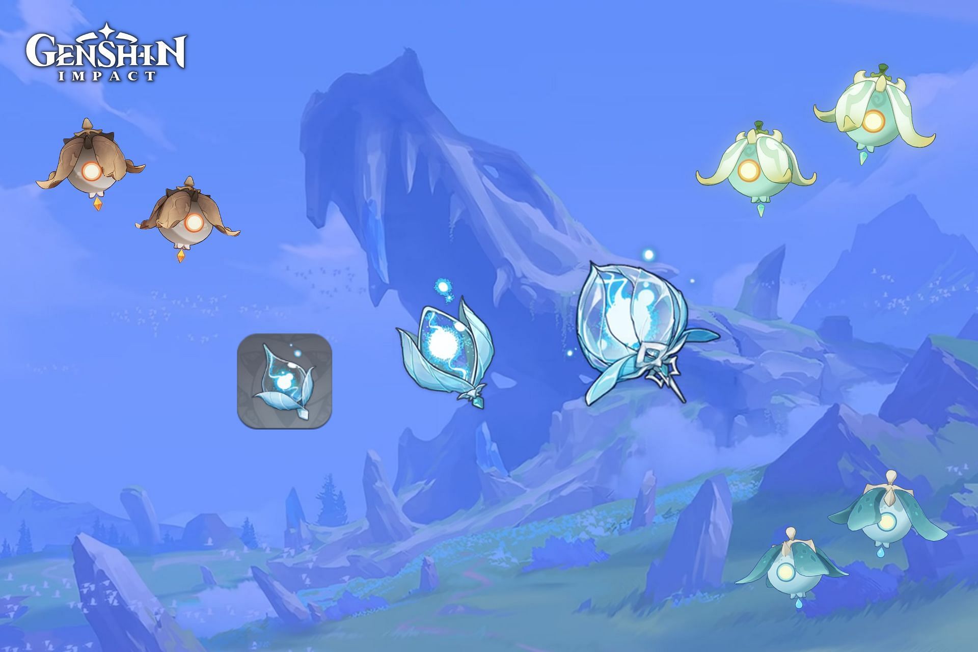 Spectral Husks, Hearts, and Nucleus items (Image via Sportskeeda)