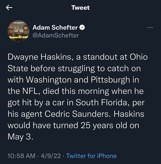 Ryan Clark defends Adam Schefter's Dwayne Haskins tweet