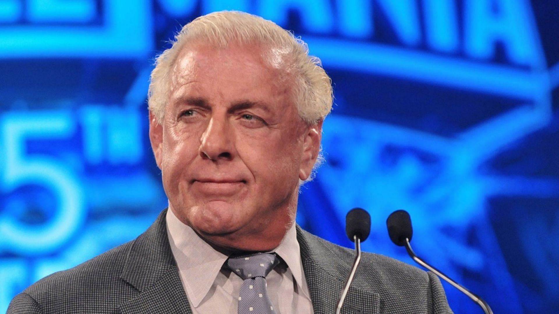 Ric Flair at a WrestleMania 25 media event in 2009