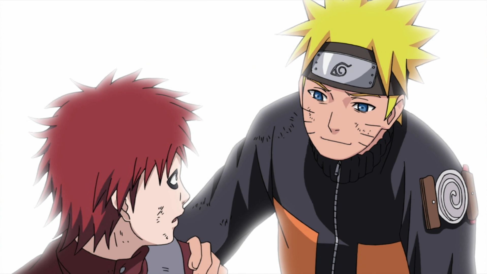 Naruto helping Gaara, one of many people he helped (Image via Studio Pierrot)