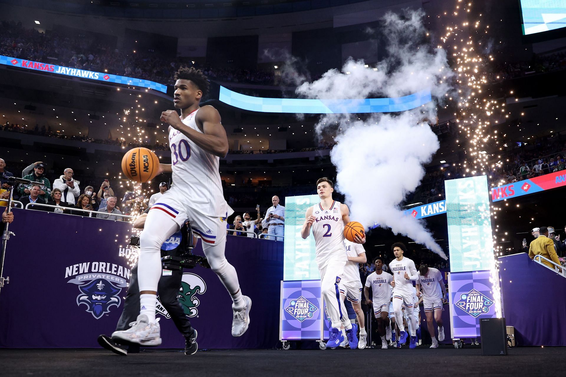 Agbaji and Braun will run out of the tunnel for warmups one more time in New Orleans.