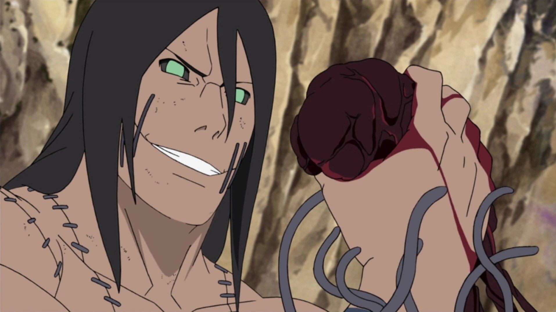 Kakuzu, as seen in the anime (Image via Studio Pierrot)