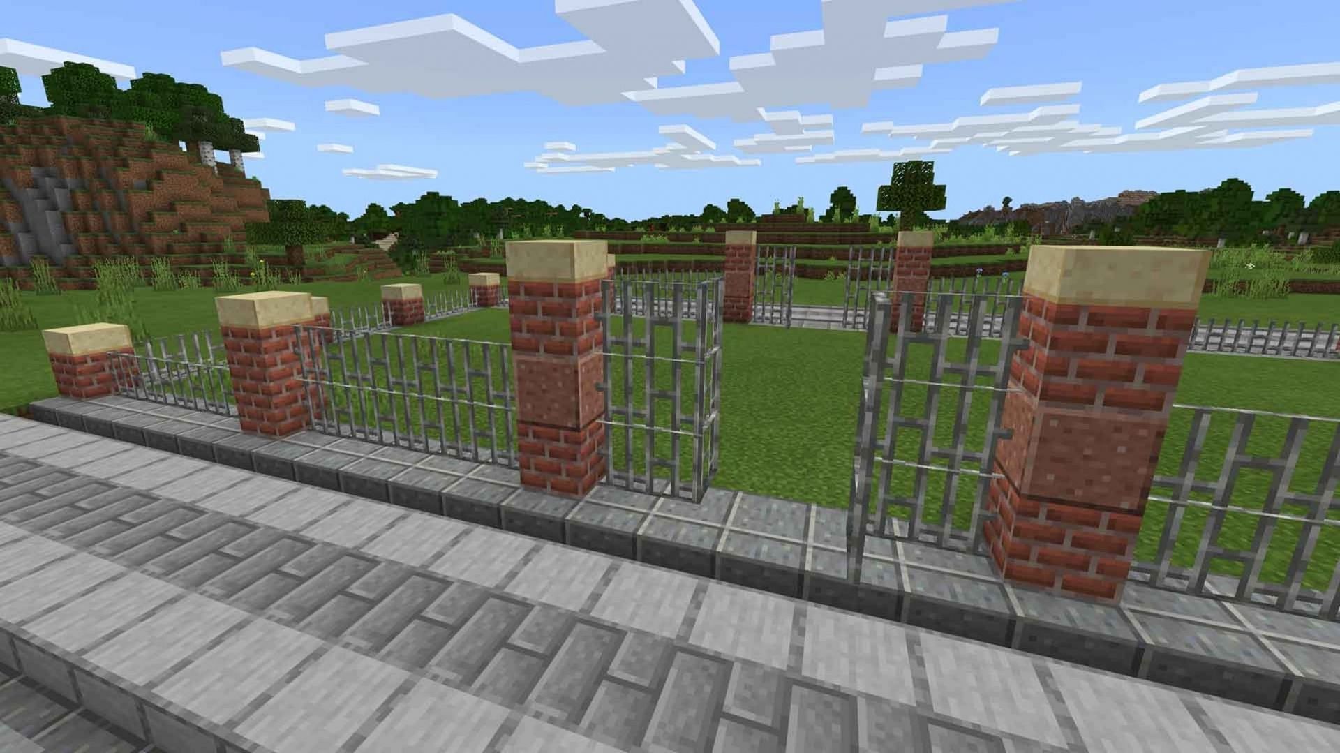 This design requires more resources, but looks both modern and urban (Image via Mojang)