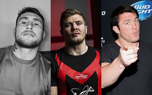 Darren Till (left), Marvin Vettori (center), Chael Sonnen (right) [Images via @darrentill2.0 and @marvinvettori on Instagram]