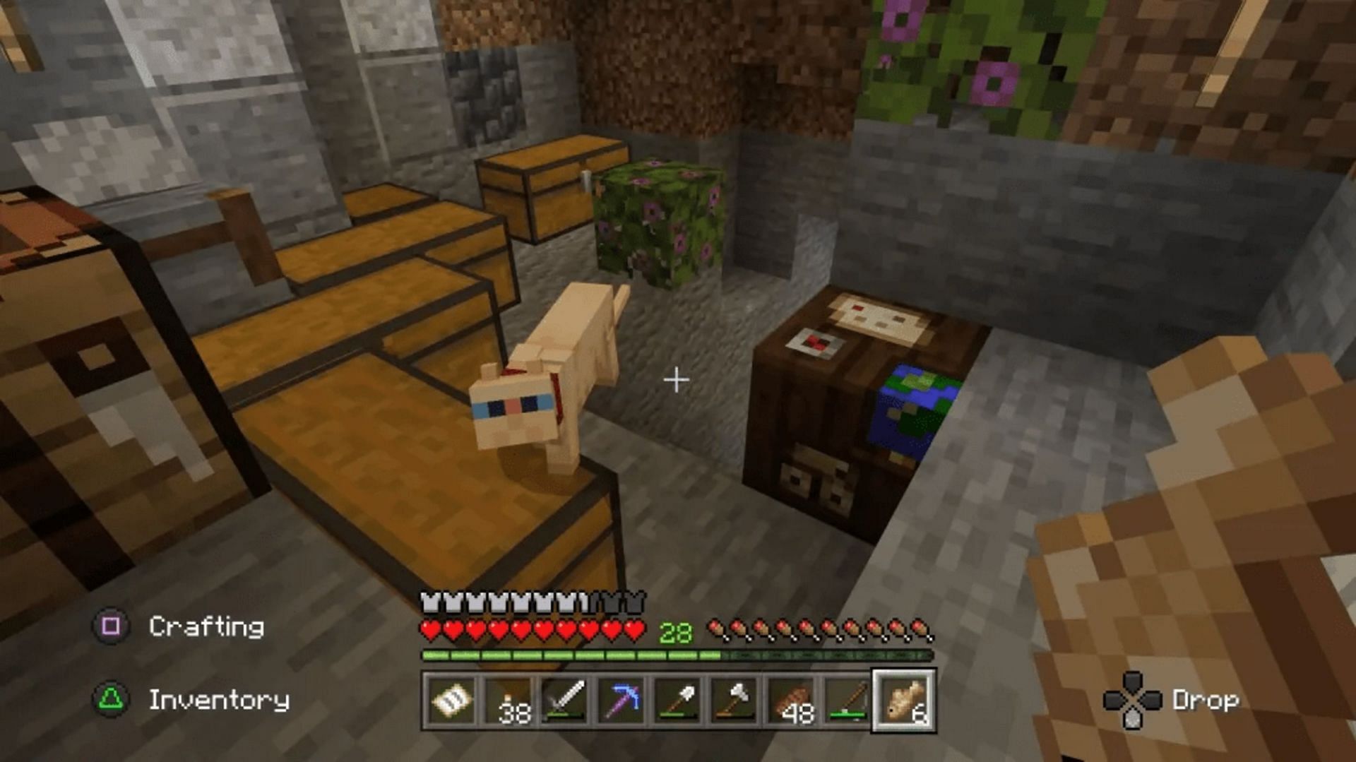 Cats are quite fond of raw fish (Image via Mojang)