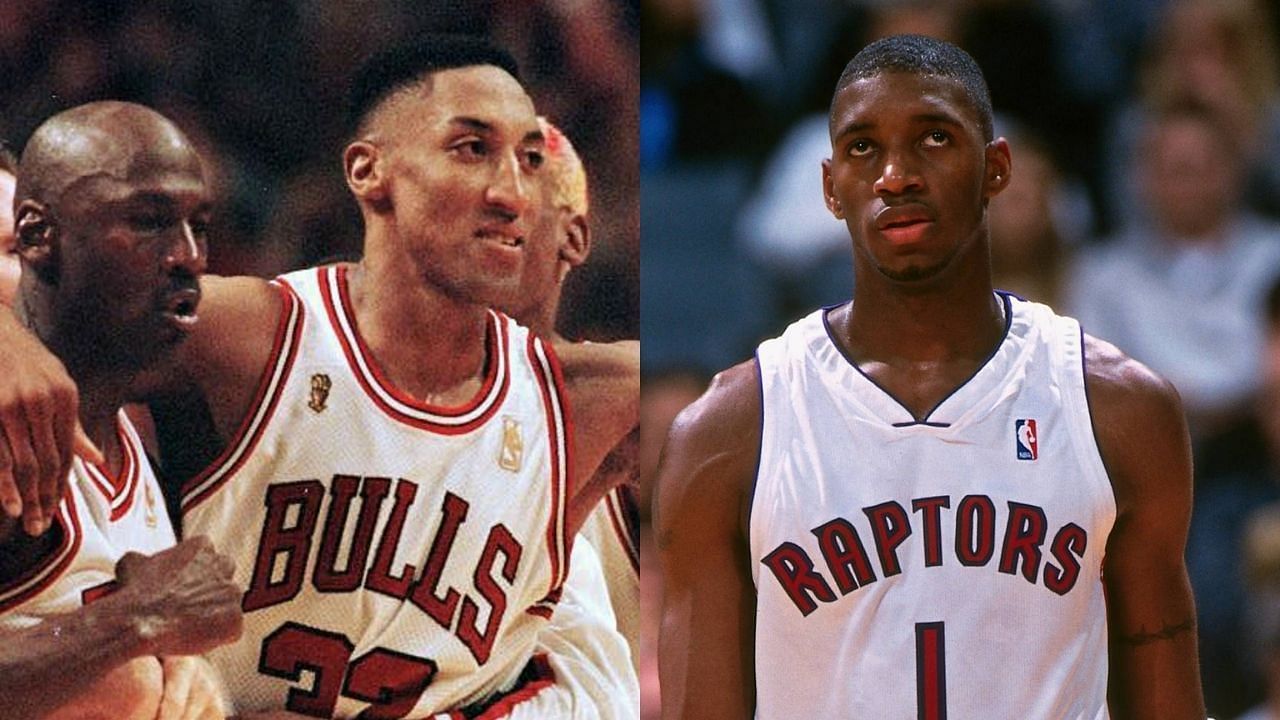 Michael Jordan, Scottie Pippen and Tracy McGrady. (Photo: The SportsRush)