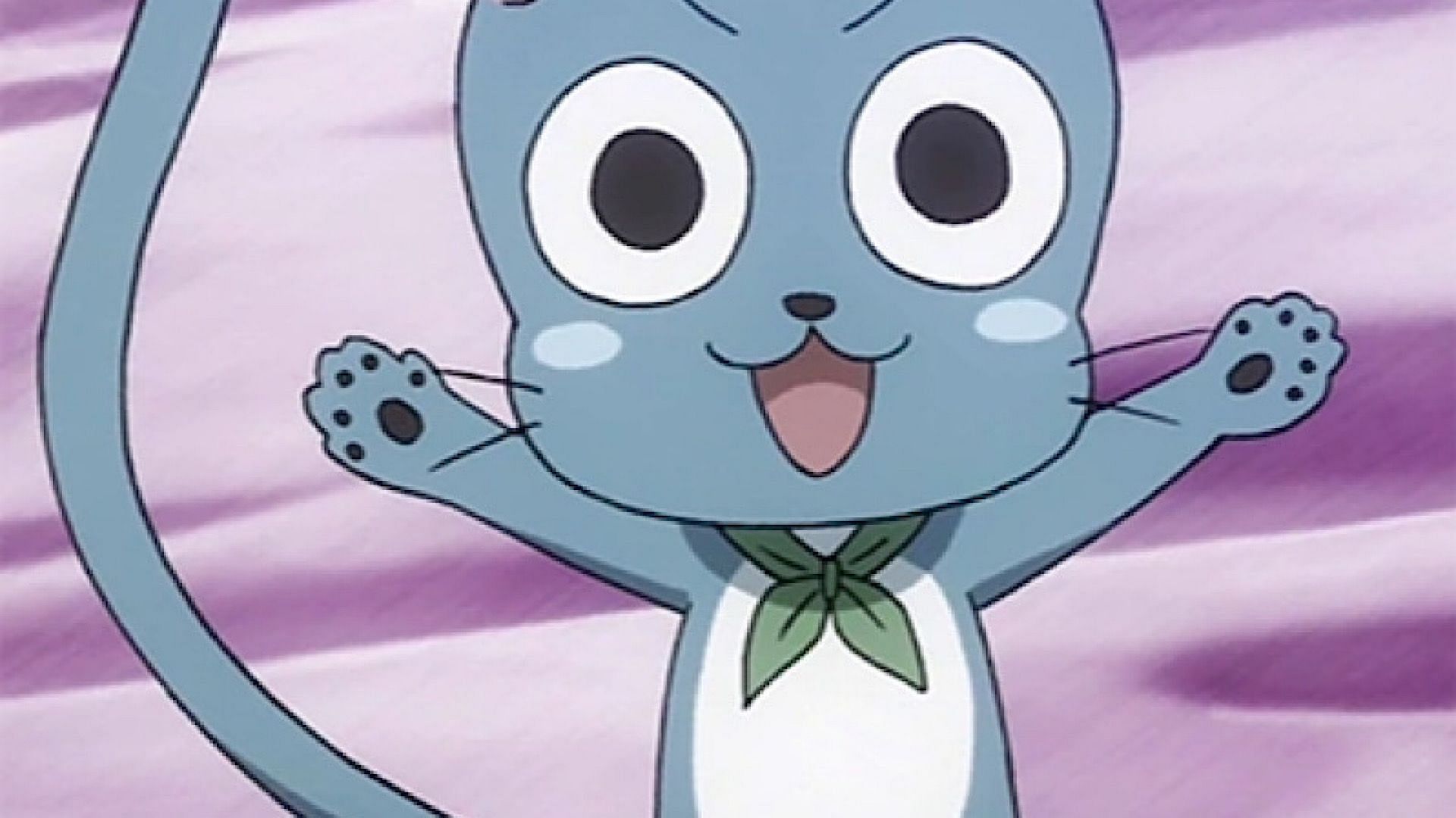 Happy the Blue Cat Mage (Image via Fairy Tail Anime)