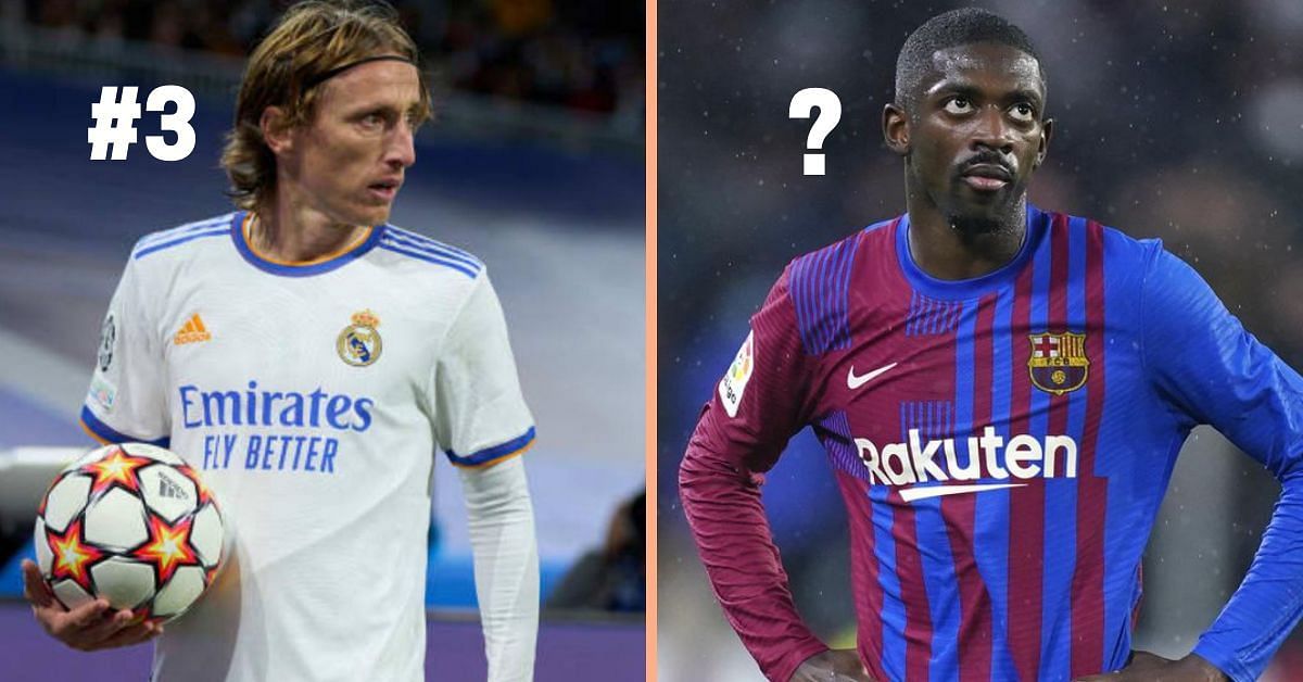 Real Madrid&#039;s Luka Modric and Barcelona&#039;s Ousmane Dembele