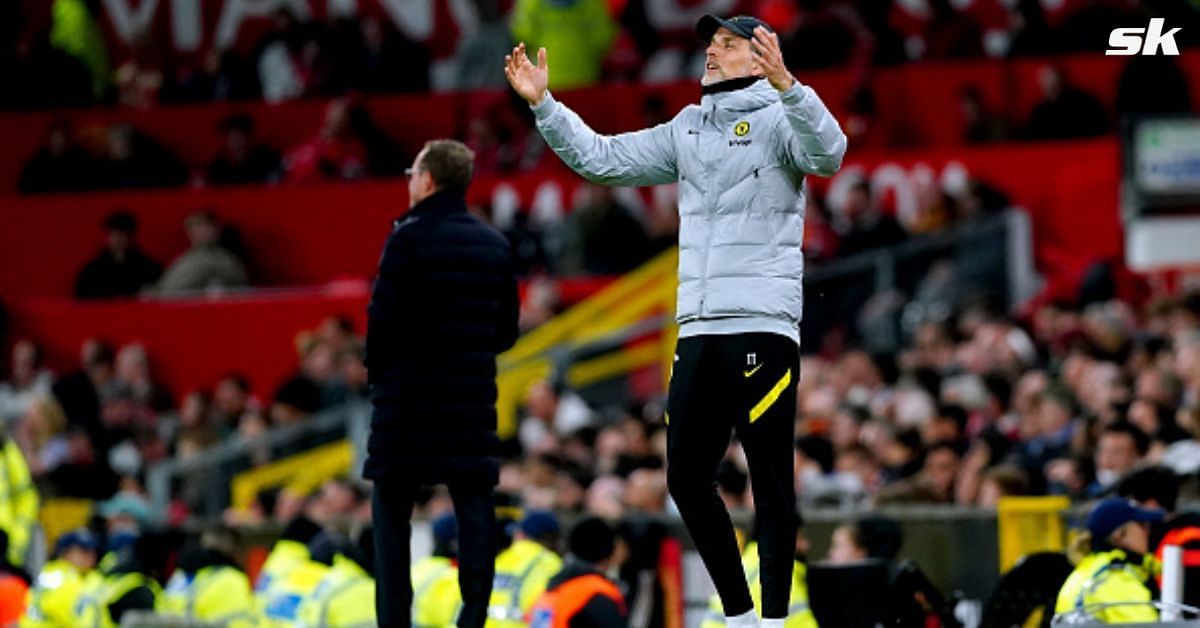 Thomas Tuchel during the match against Manchester United.