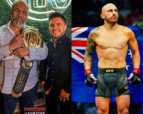 Mike Tyson (Left), Henry Cejudo (Middle), Alex Volkanovski (Right) Sources: MMA Fighting.com