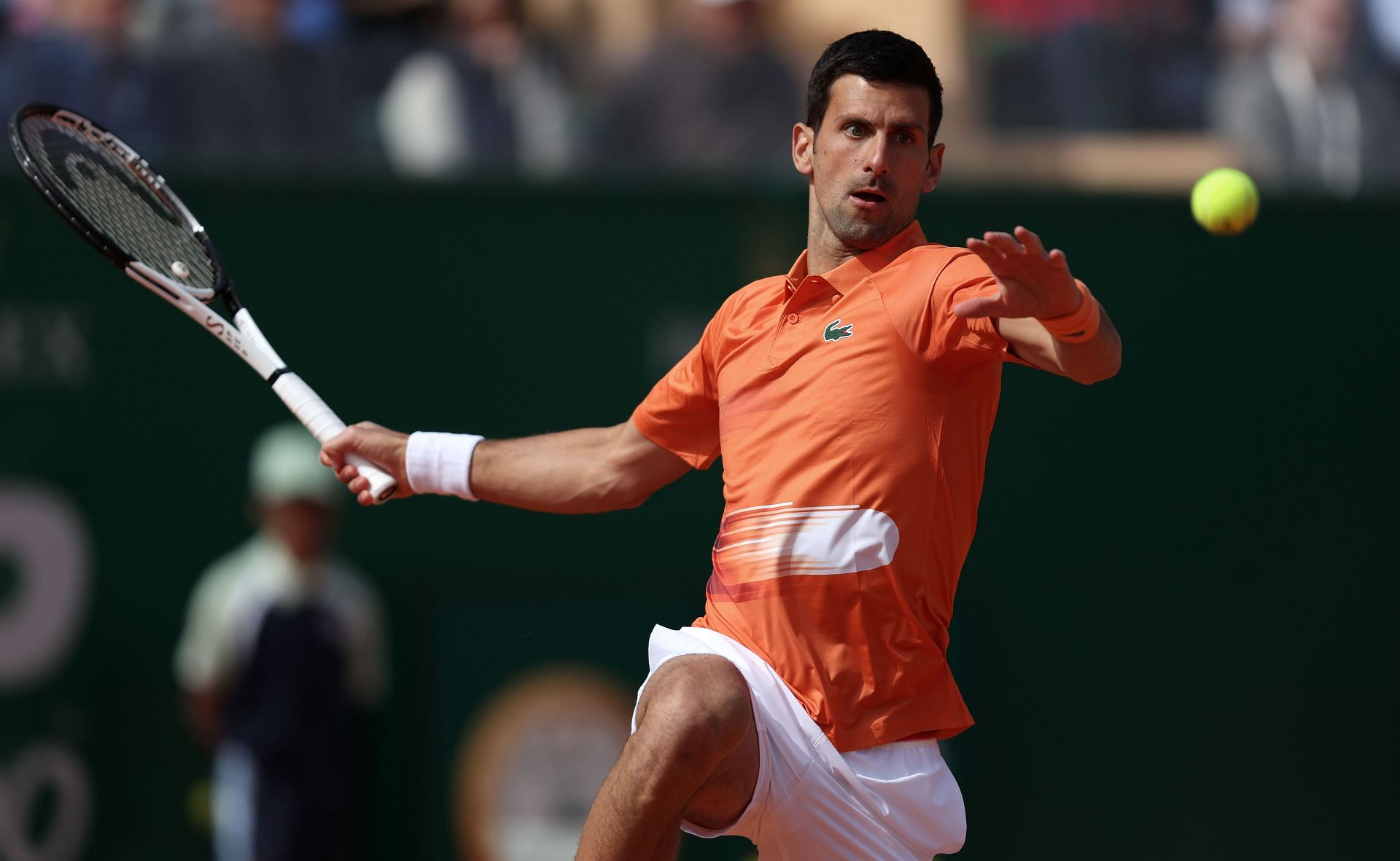 Novak Djokovic at the 2022 Rolex Monte-Carlo Masters.