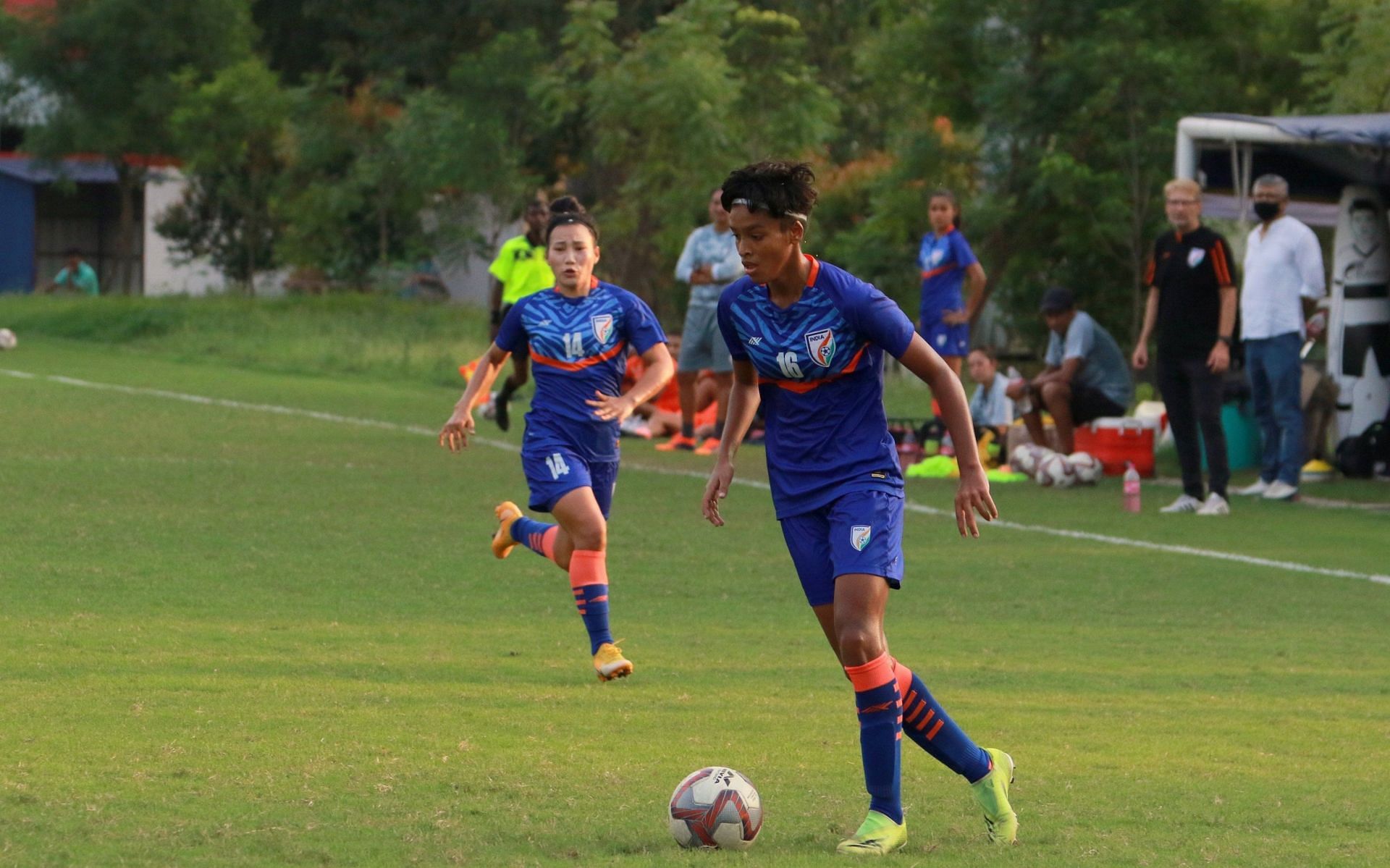 Manisha Kalyan in action (file photo) | Image: Indian Football Team Twitter