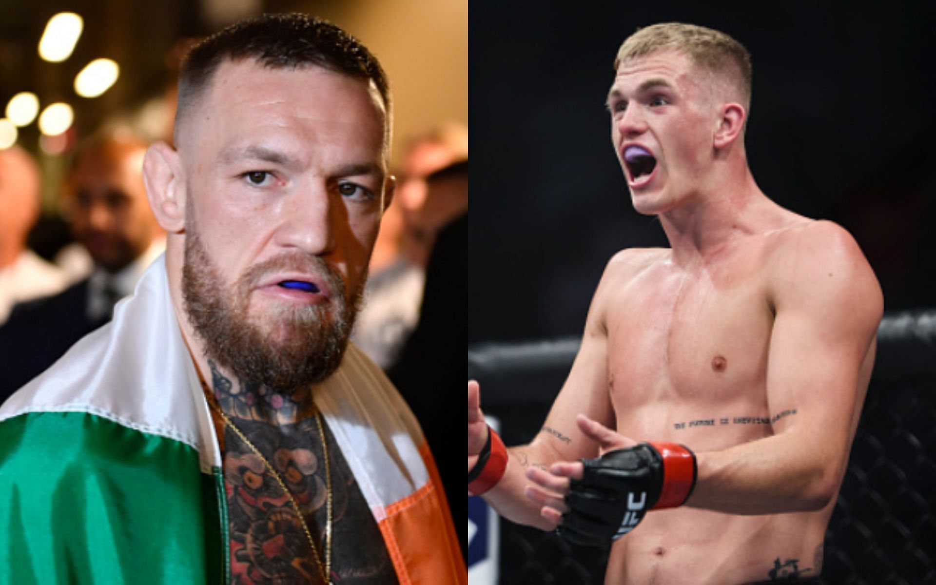 Conor McGregor (left); Ian Garry (right)