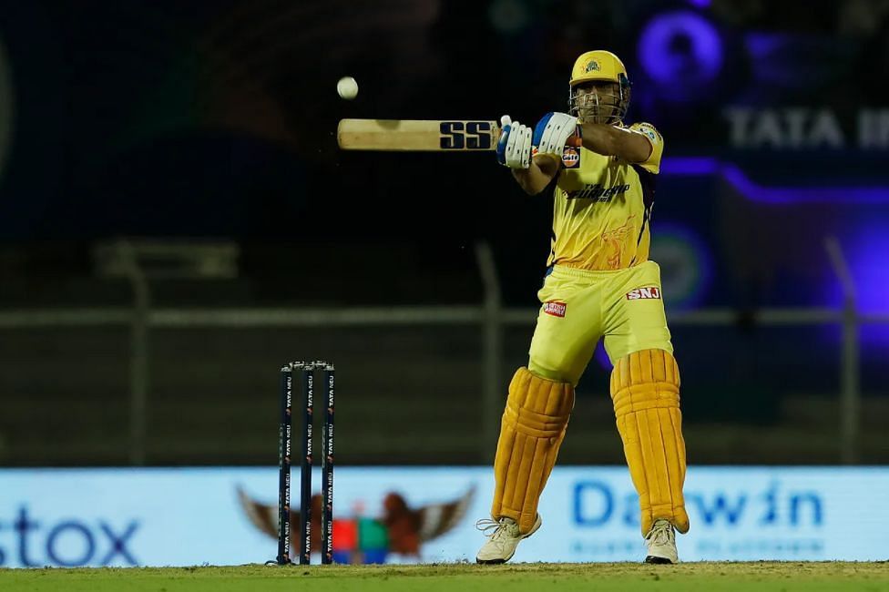 MS Dhoni smoked the first ball he faced for a six [P/C: iplt20.com]
