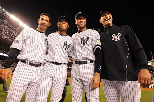 Jorge Posada, Mariano Rivera, Derek Jeter, and Andy Pettitte "The Core Four"